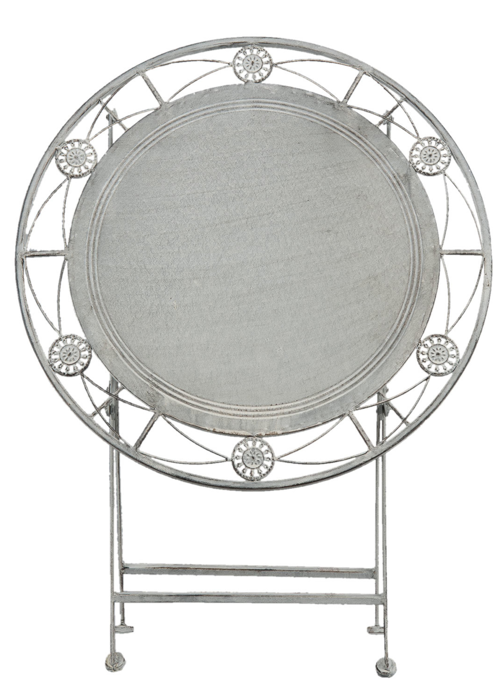 Clayre & Eef Tafel + 2 stoelen Ø 70*76 cm / 42*54*93 cm (2) 5Y0387