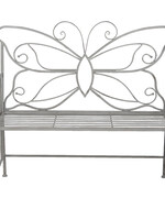 Clayre & Eef Bank / Tuinbank vlinder 108*55*99 cm 5Y0459G