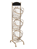 Clayre & Eef Étagère avec paniers 30*25*98 cm 5Y0643