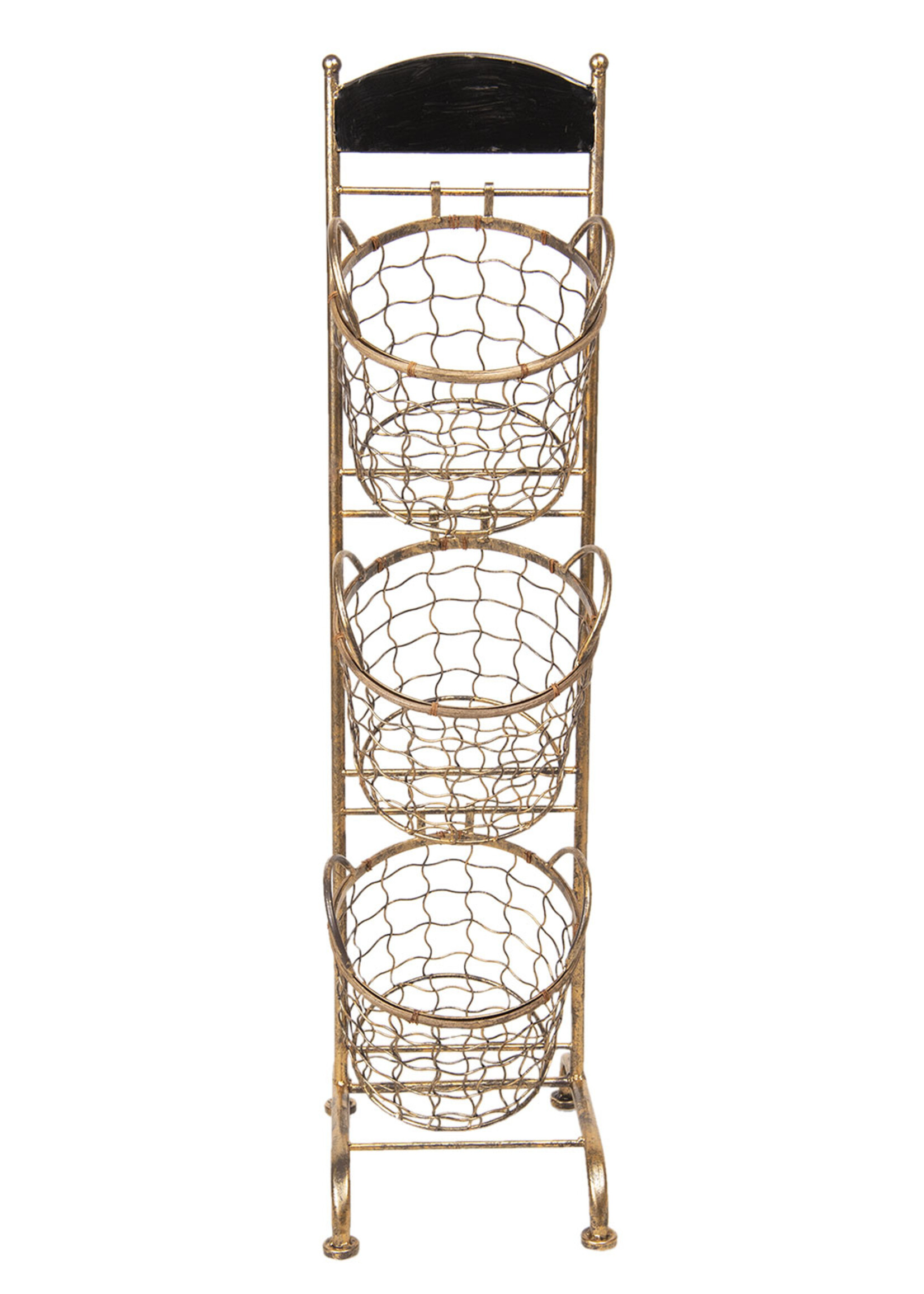 Clayre & Eef Rek met manden 30*25*98 cm 5Y0643