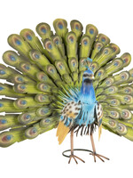 Clayre & Eef Decoratie pauw 58*19*30 cm 5Y0653