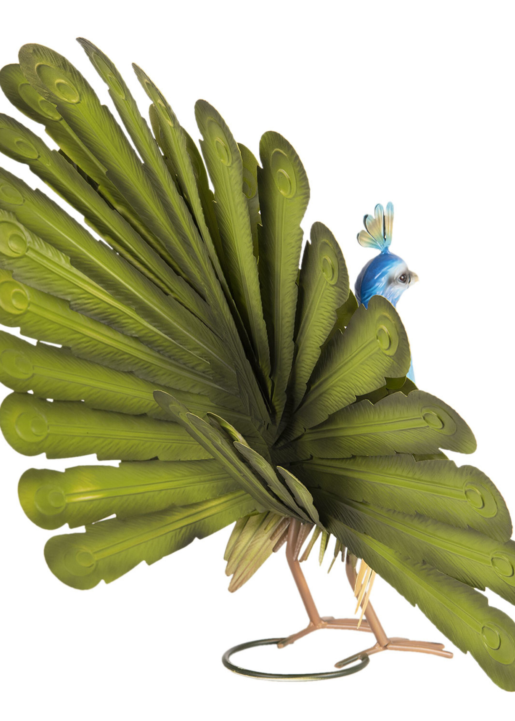 Clayre & Eef Décoration paon 58*19*30 cm 5Y0653