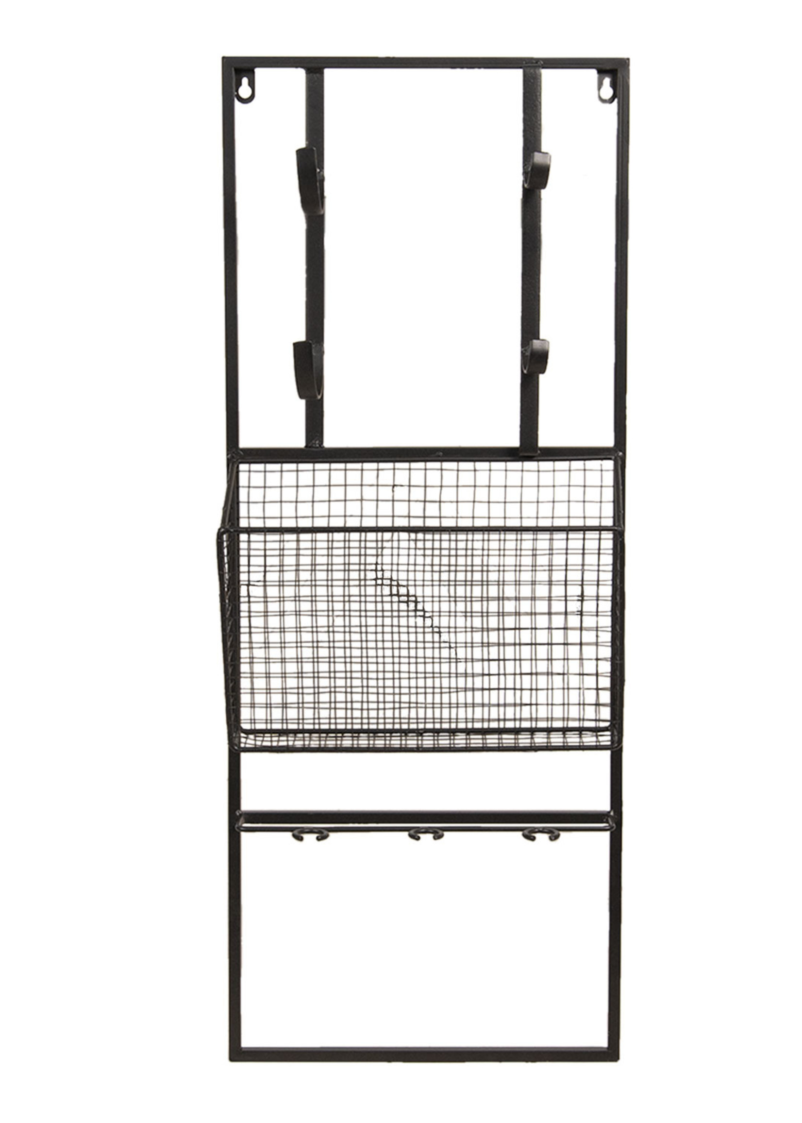 Clayre & Eef Wandrek / Tijdschriftenrek 32*12*82 cm 5Y0660