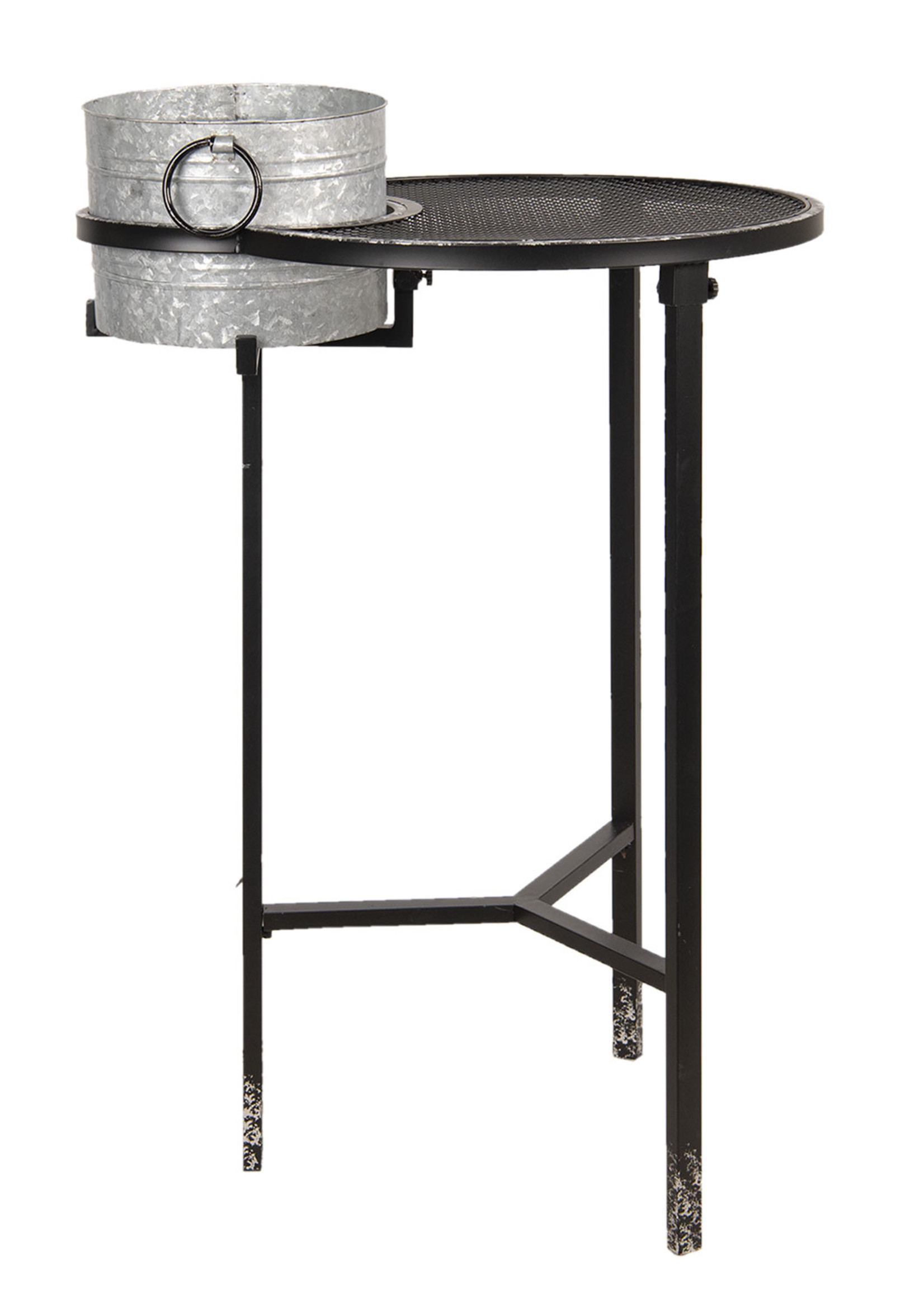 Clayre & Eef Bijzettafel met wijnkoeler 73*62*111 cm 5Y0663