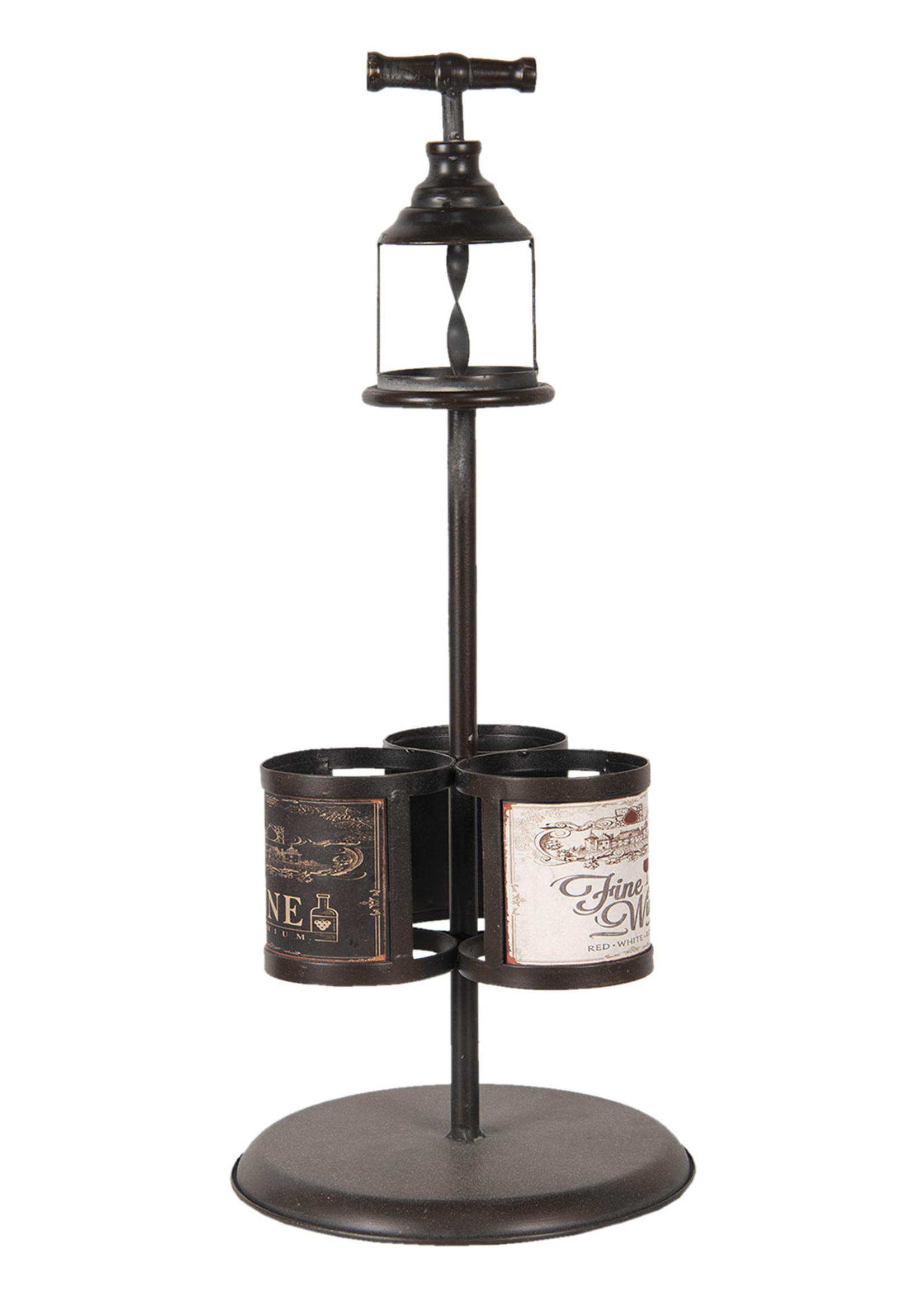 Clayre & Eef Porte-bouteille Ø 21*55 cm 5Y0699