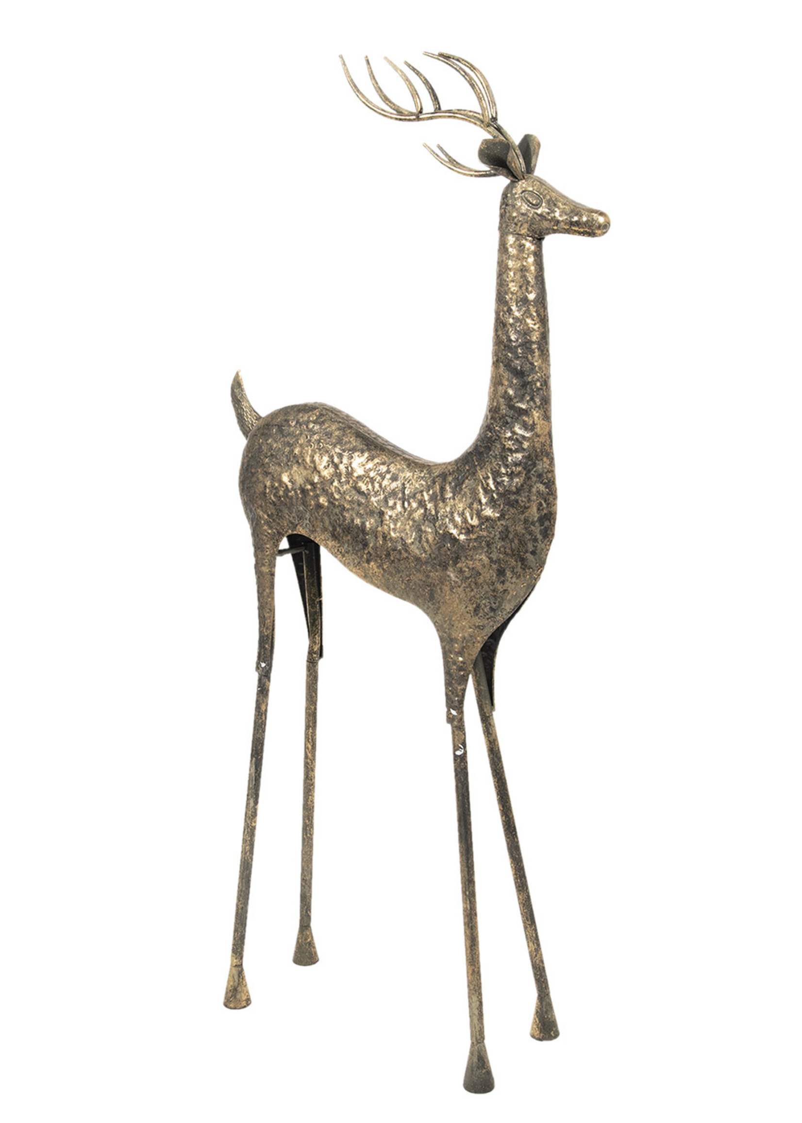 Clayre & Eef Decoratie hert 55*21*132 cm 5Y0706