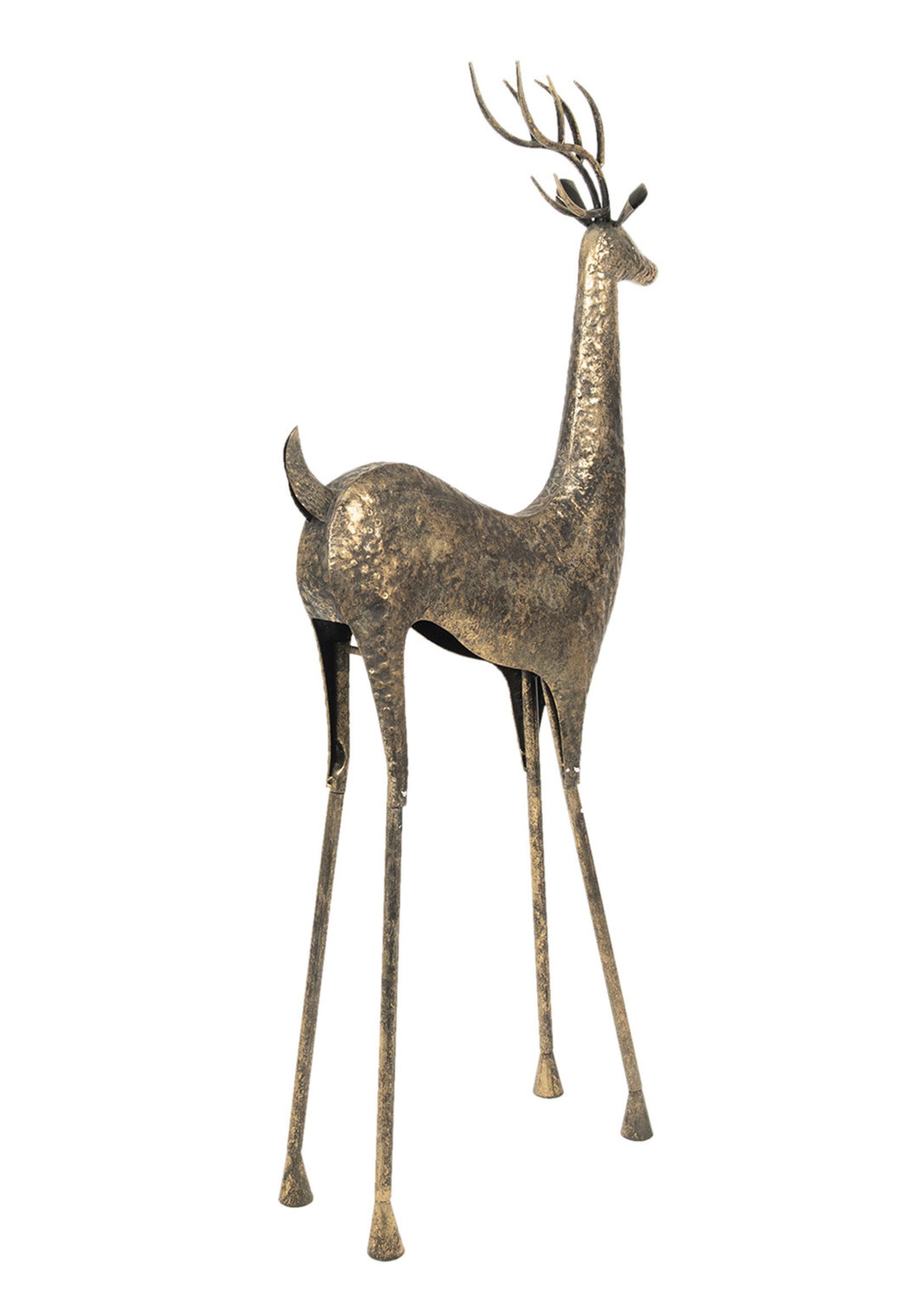 Clayre & Eef Decoratie hert 55*21*132 cm 5Y0706