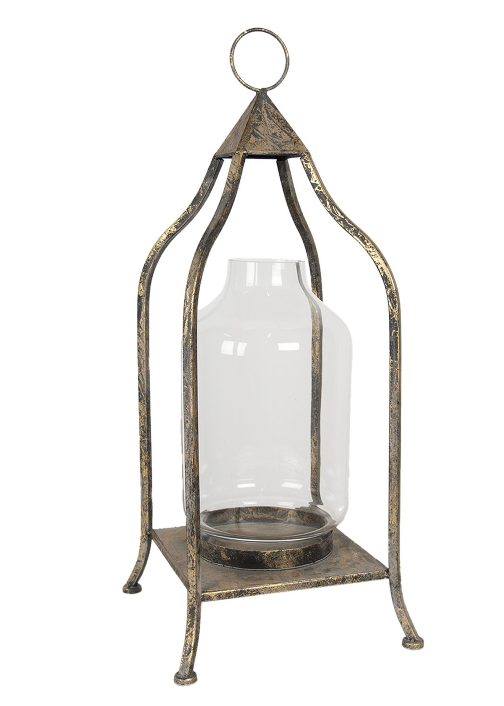 Clayre & Eef Lanterne 26*26*60 cm 5Y0717