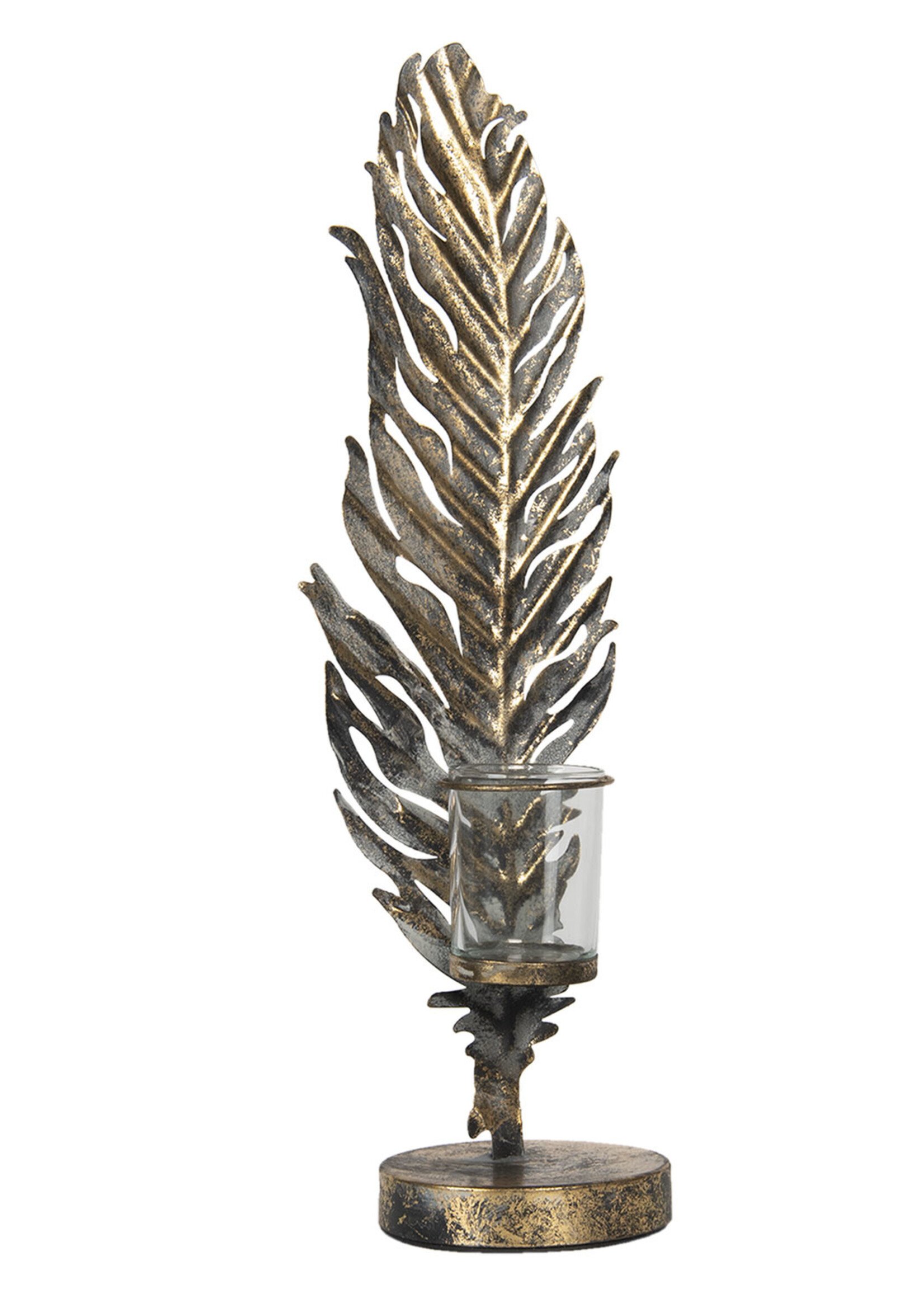 Clayre & Eef Waxinelichthouder veer 17*15*61 cm 5Y0754