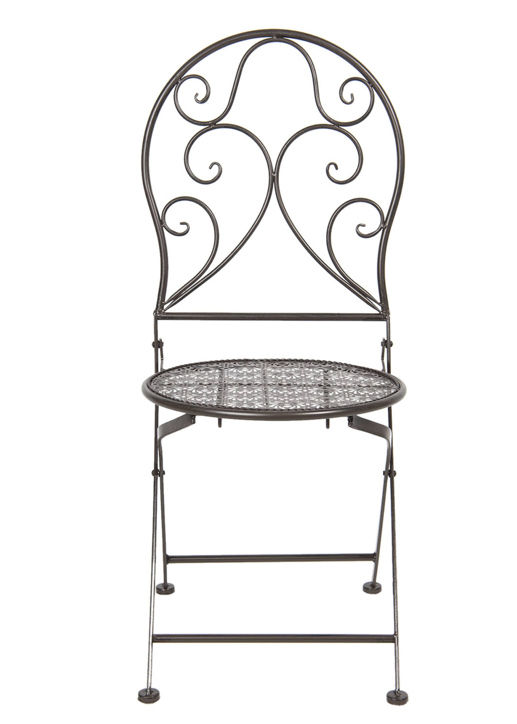 Clayre & Eef Stoel 40*40*93 cm (2) 5Y0775