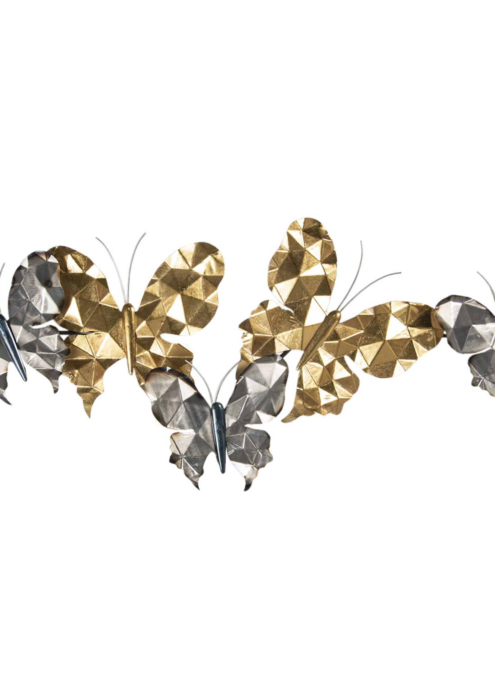 Clayre & Eef Décoration murale papillons 124*6*51 cm 5Y0784