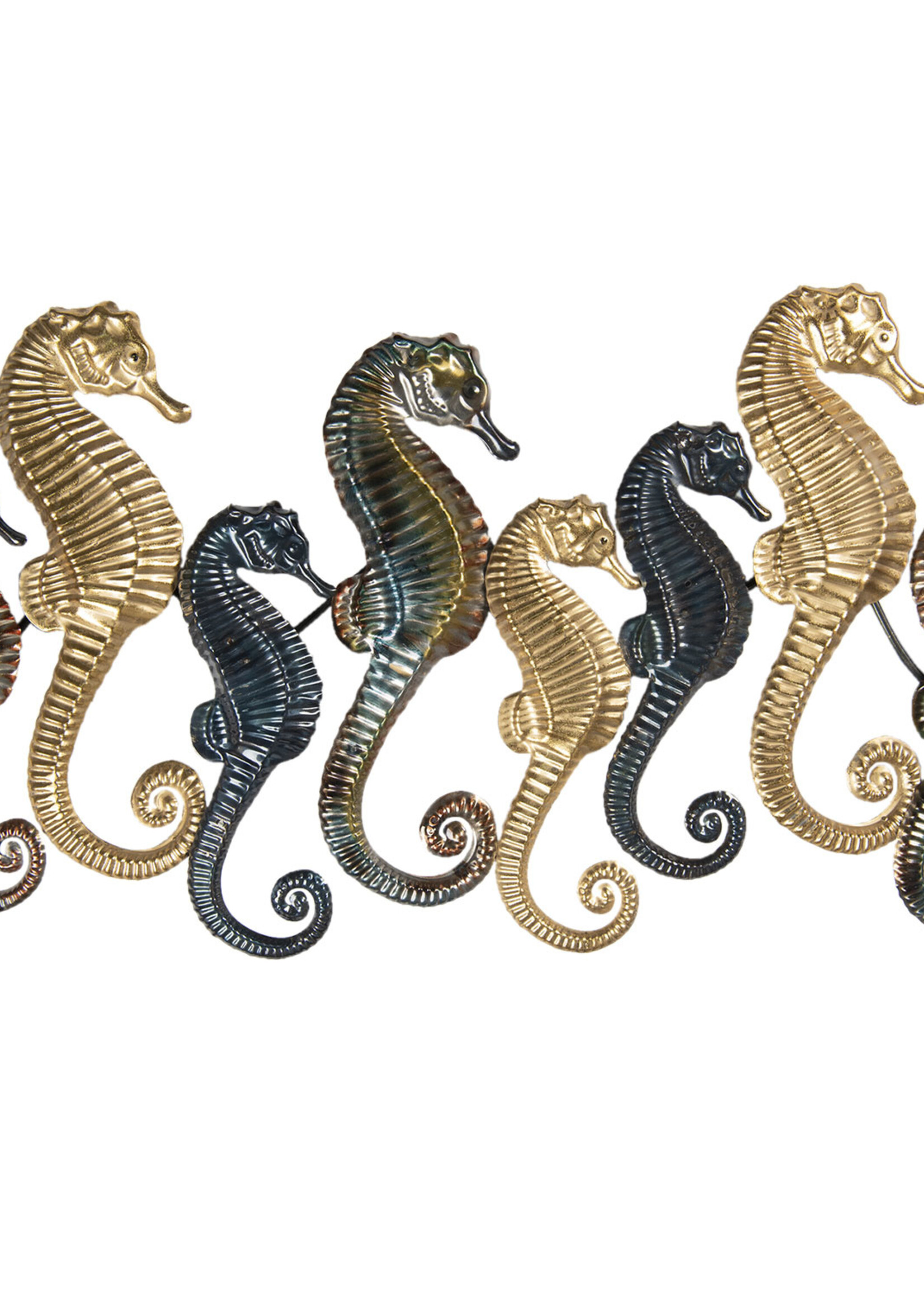 Clayre & Eef Décoration murale hippocampes 105*5*59 cm 5Y0785