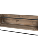 Clayre & Eef Wandrek metaal en hout 80*21*29 cm 5Y0794