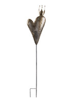 Clayre & Eef Déco à planter coeur avec couronne 20*7*115 cm 5Y0948