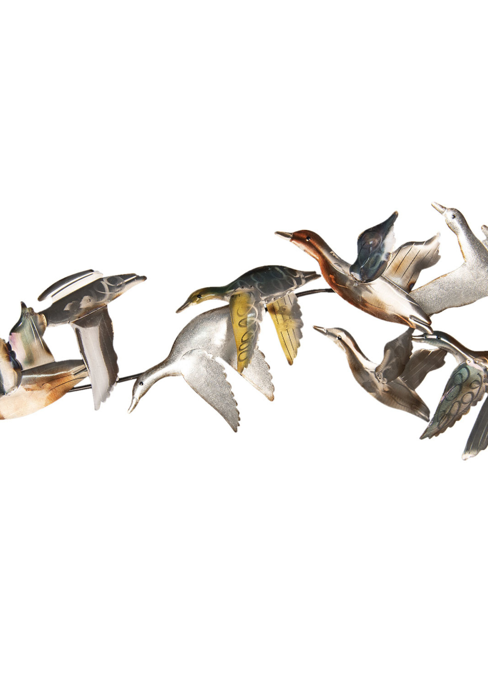 Clayre & Eef Wanddecoratie vogels 102*4*39 cm 5Y3467