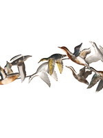 Clayre & Eef Wanddecoratie vogels 102*4*39 cm 5Y3467