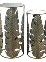 Clayre & Eef Bijzettafel (2) Ø 39*82 / Ø 31*72 cm 5Y3474