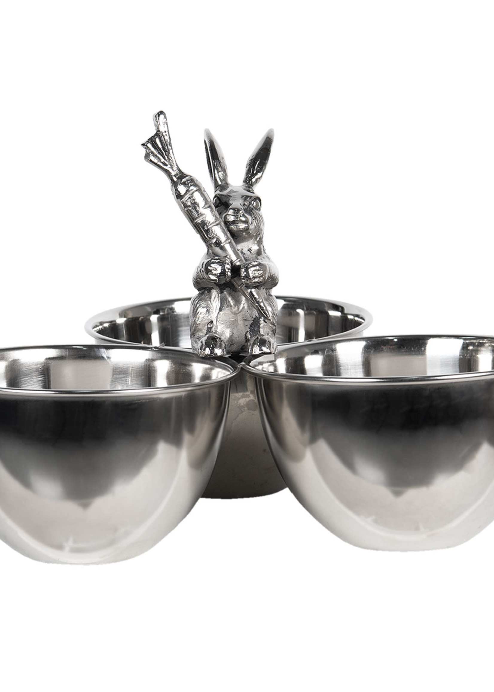 Clayre & Eef Plat à 3 compartiments 23*25*23 cm 6AL0025