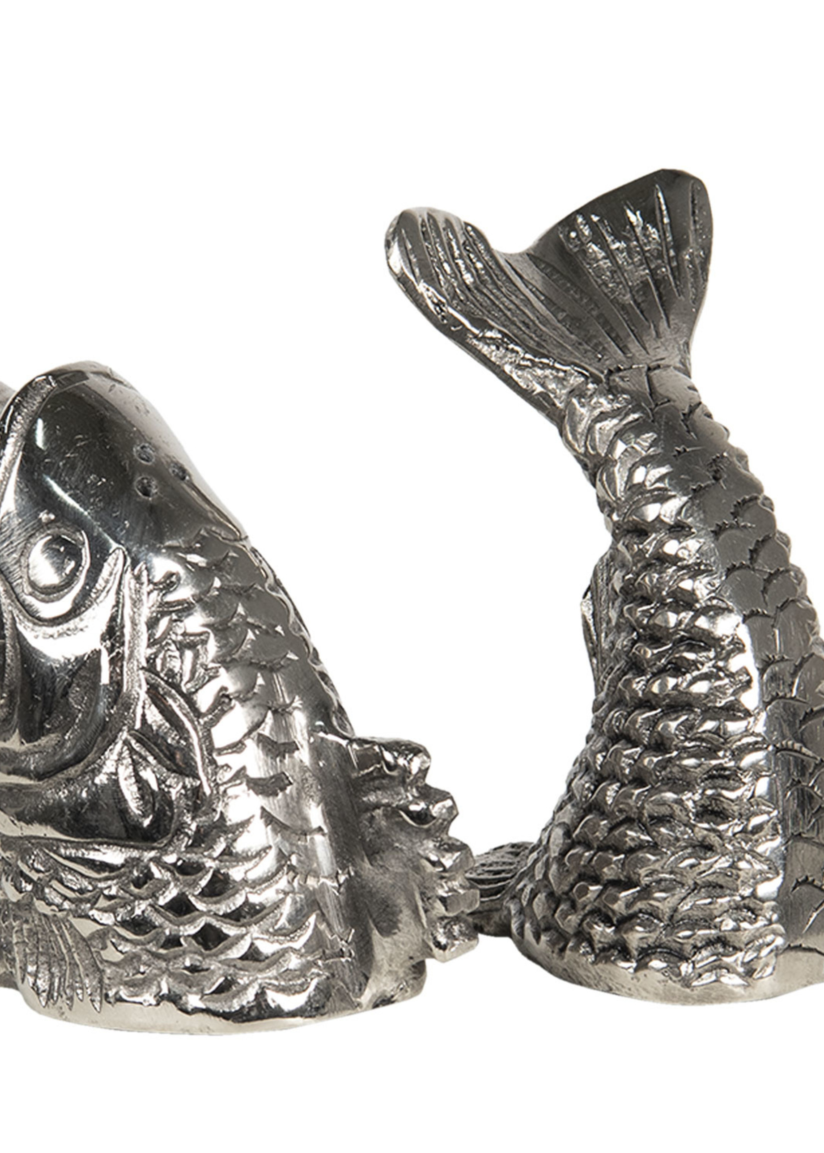 Clayre & Eef Poivre et sel set poisson 6AL0035