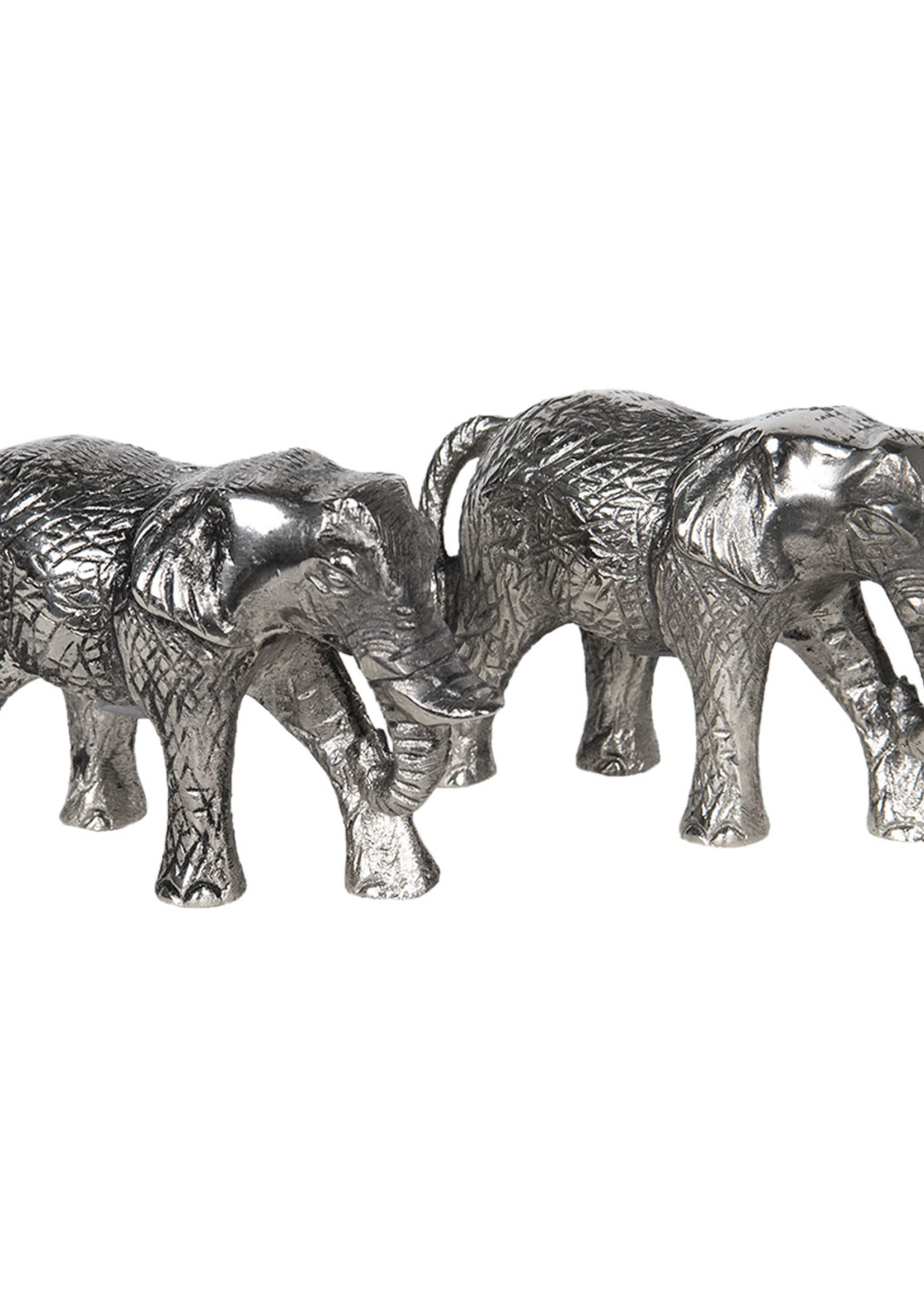 Clayre & Eef Poivre et sel set éléphant 6AL0037