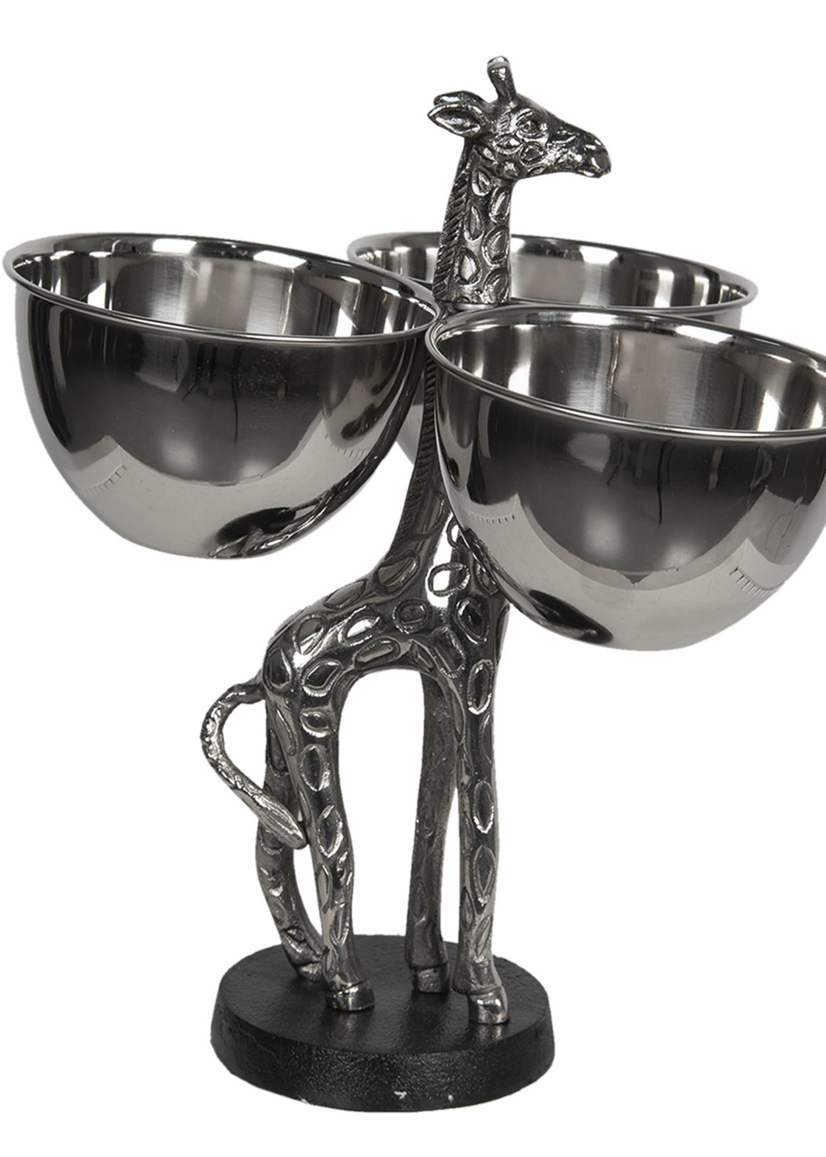 Clayre & Eef Plat à 3 compartiments girafe 33*26*32 cm 6AL0038