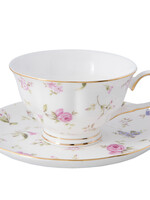 Clayre & Eef Tasse et soucoupe 13*10*6 / Ø 15*1 cm / 150 ml 6CE0815