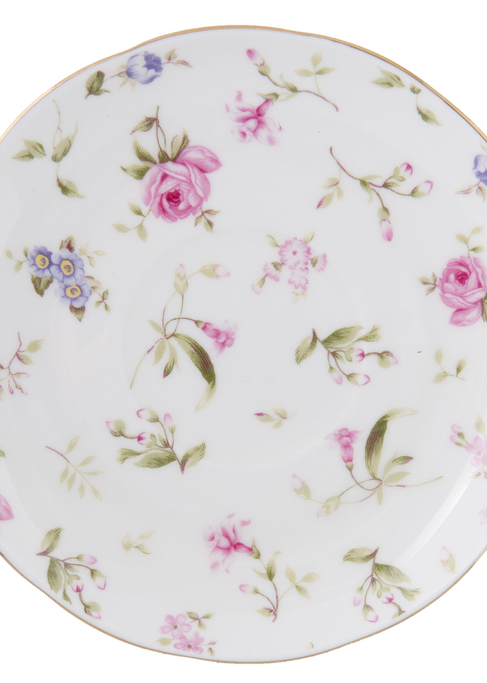 Clayre & Eef Tasse et soucoupe 13*10*6 / Ø 15*1 cm / 150 ml 6CE0815