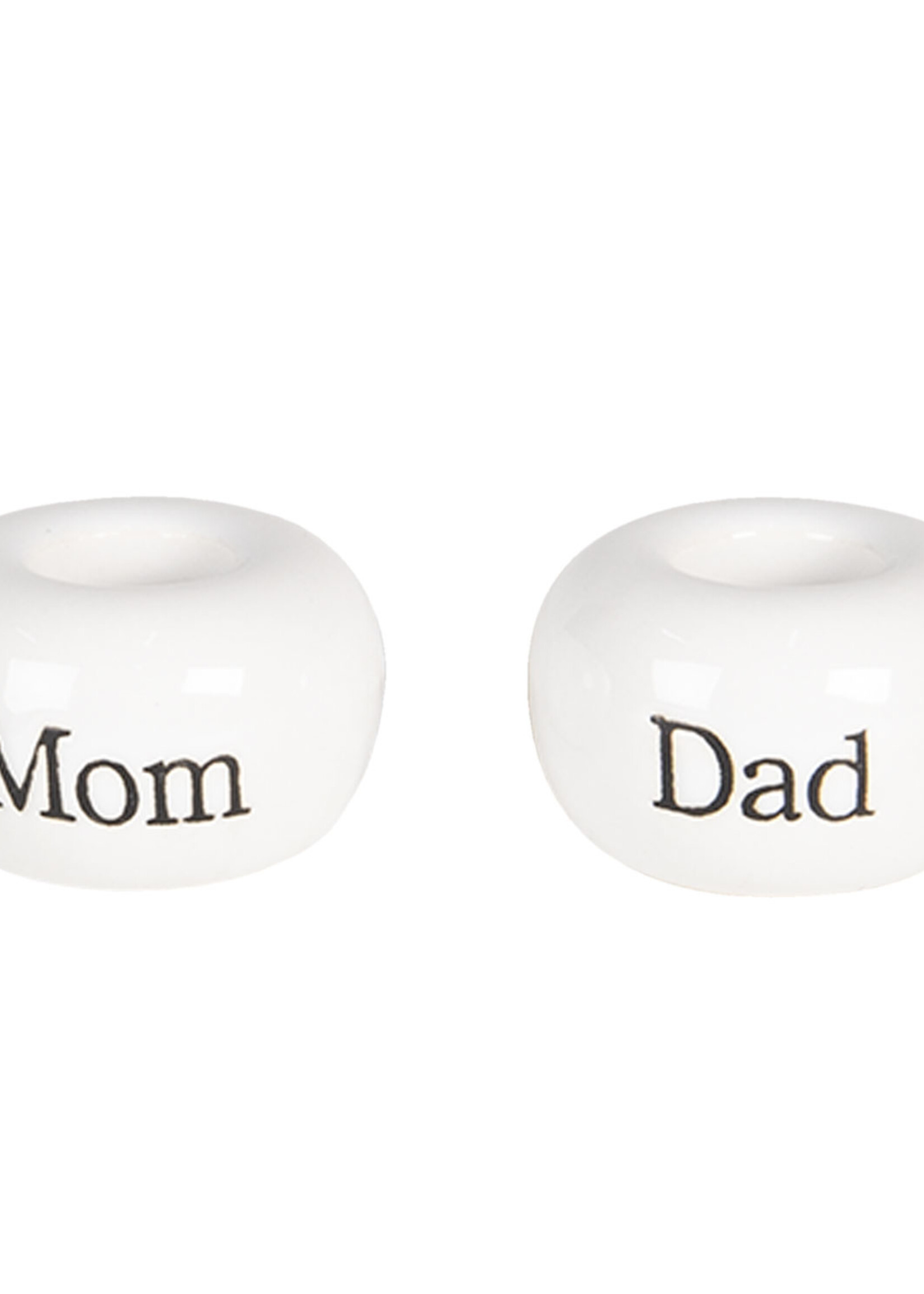 Clayre & Eef Porte brosse à dents dad/mom Ø 5*3/5*3 cm (2) 6CE1009