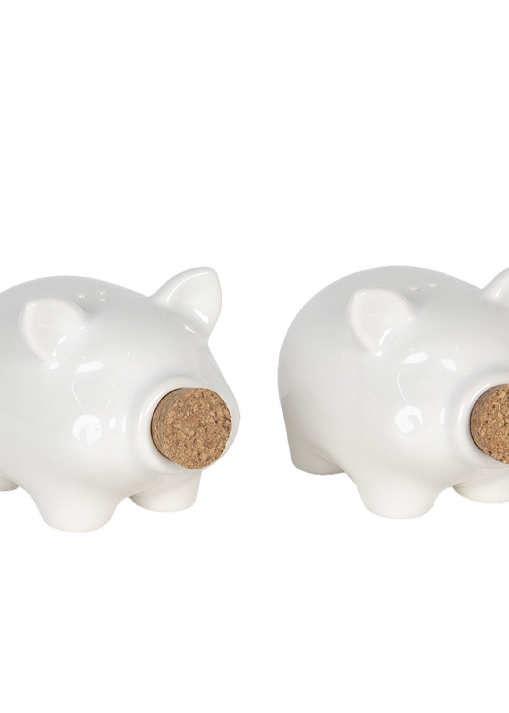 Clayre & Eef Poivre et sel set les cochons 10*7*7 cm 6CE1100