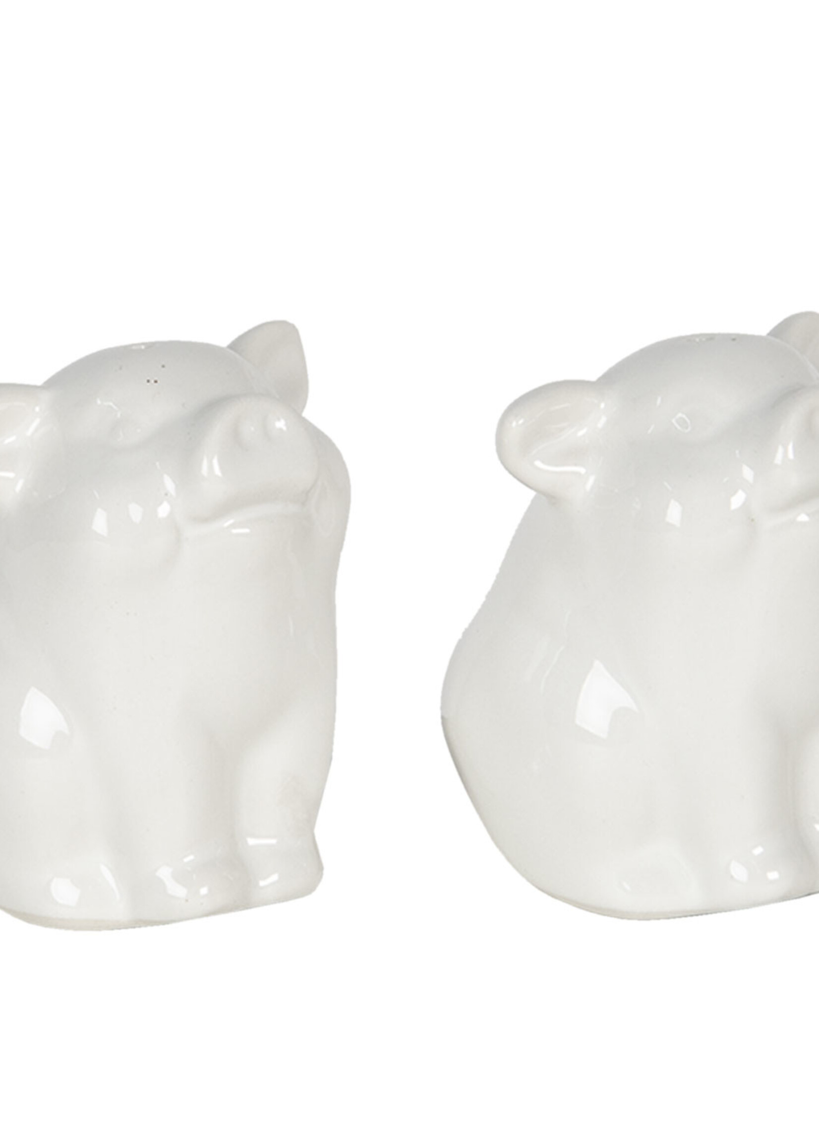 Clayre & Eef Poivre et sel set les cochons 6*6*7 cm 6CE1101