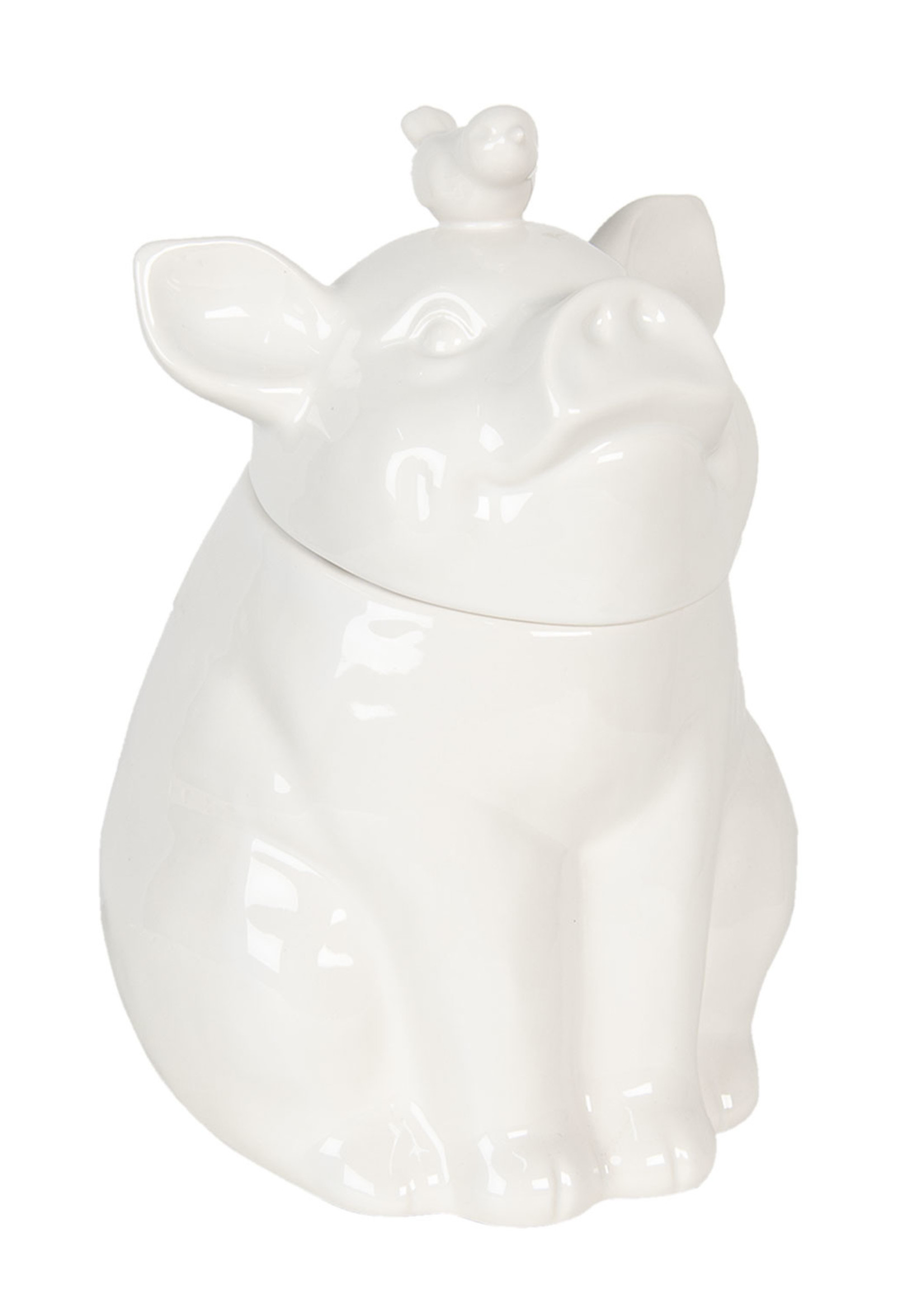 Clayre & Eef Bocal avec couvercle cochon 19*18*24 cm 6CE1103