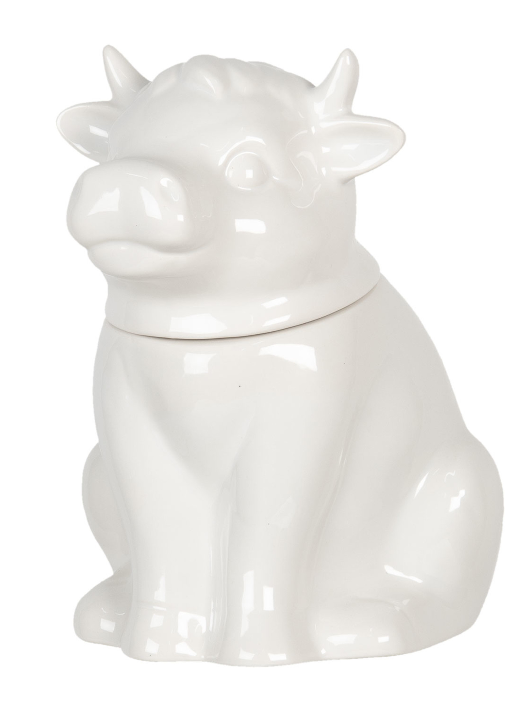 Clayre & Eef Voorraadpot met deksel koe 19*18*24 cm 6CE1104