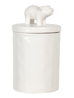 Clayre & Eef Bocal avec couvercle cochon Ø 11*19 cm 6CE1105