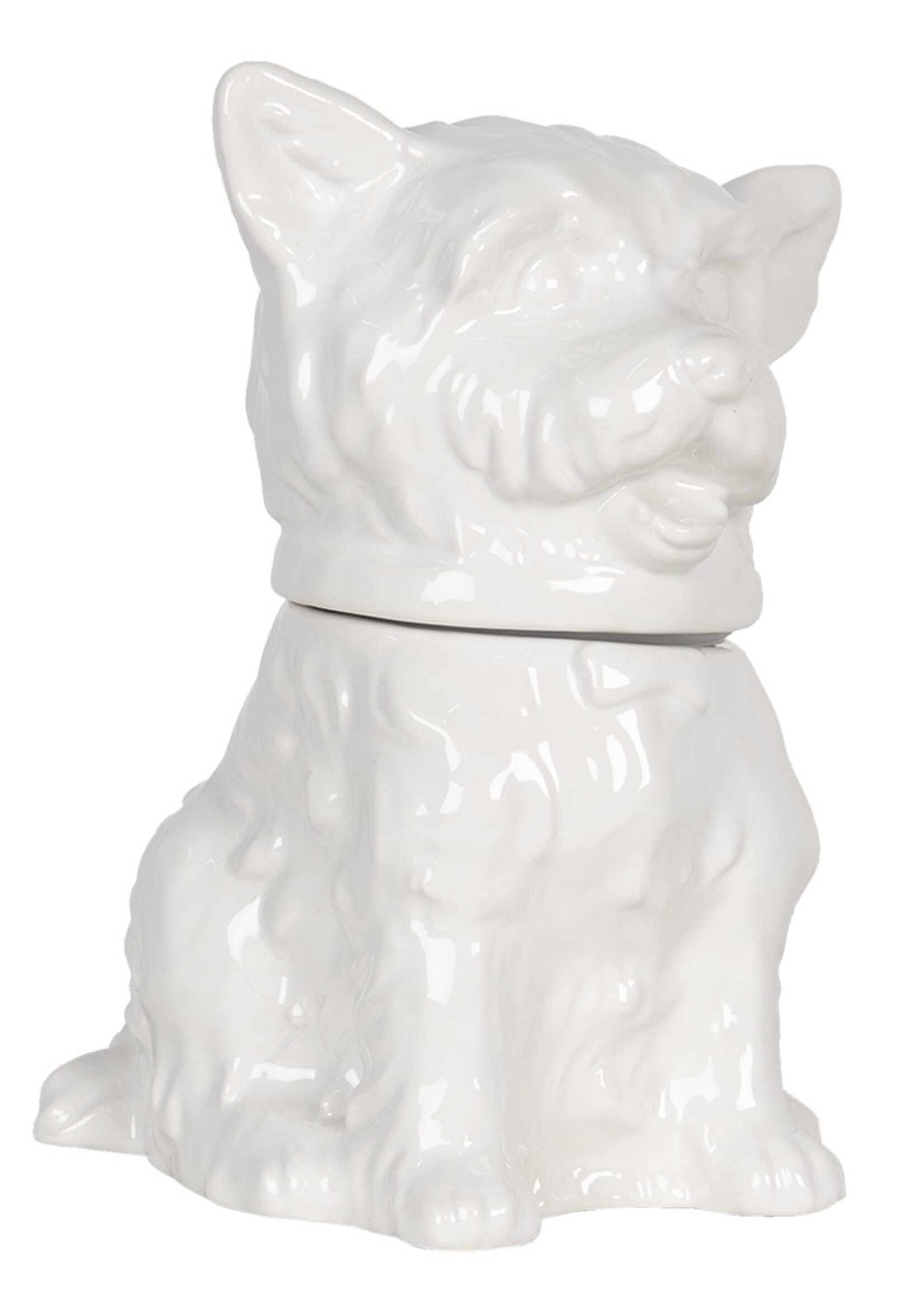 Clayre & Eef Voorraadpot met deksel hond 20*20*26 cm 6CE1109