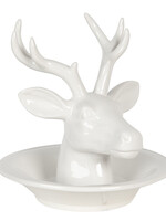 Clayre & Eef Plat avec tête de cerf 23*23*23 cm 6CE1120