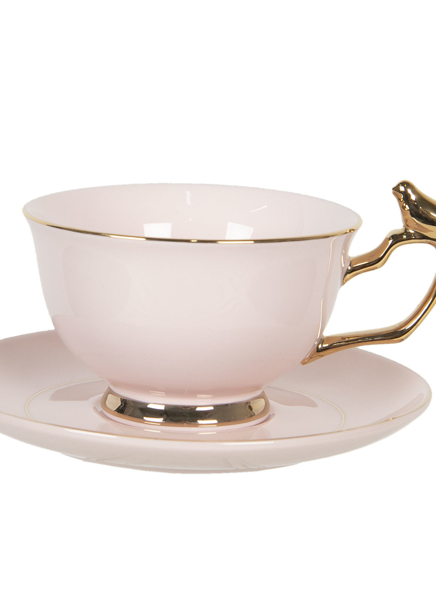 Clayre & Eef Tasse et soucoupe Ø 15*7 cm / 200 ml 6CE1124