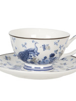 Clayre & Eef Kop en schotel 12*10*6 / Ø 15*2 cm / 200 ml 6CE1126