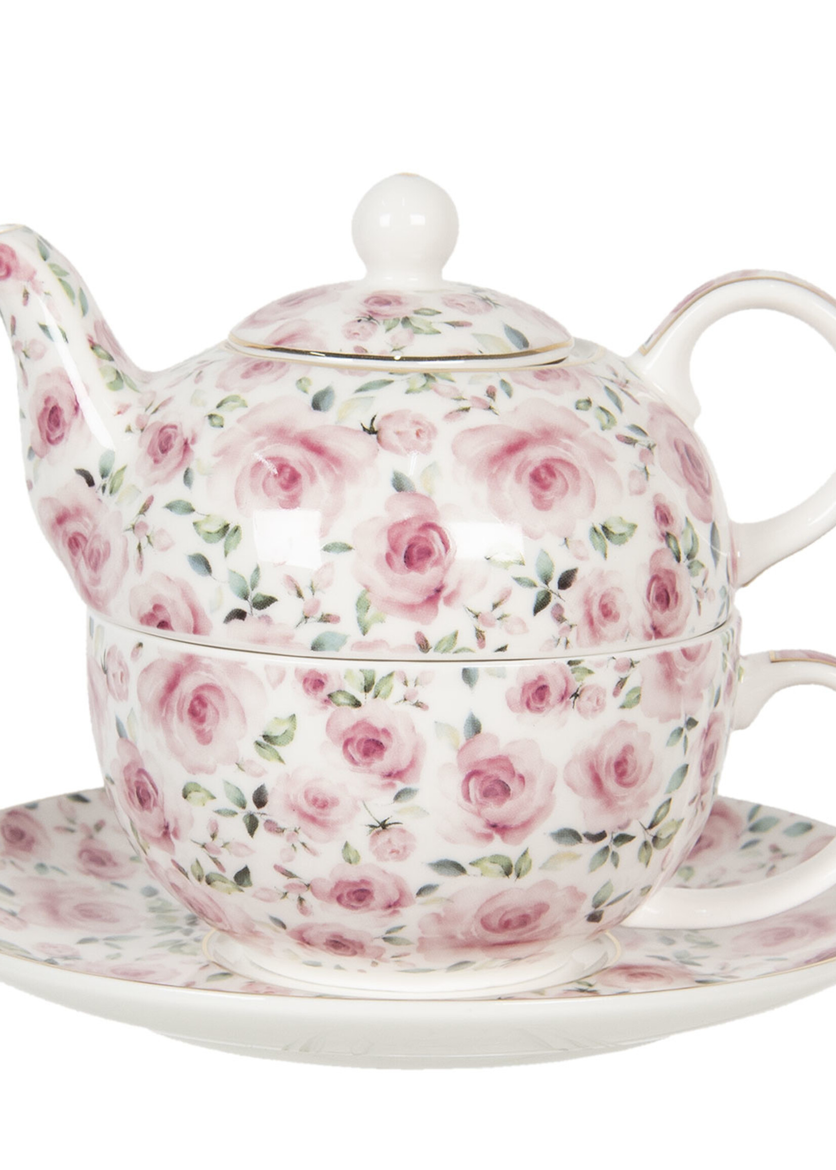 Clayre & Eef Thé pour un 16*11*14 cm / 400 ml / 250 ml 6CE1128