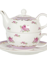 Clayre & Eef Tea for one 16*10*14 cm / 400 ml / 250 ml 6CE1130