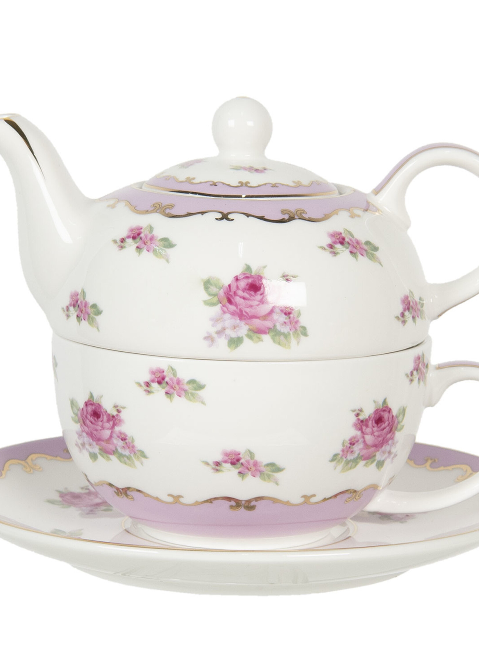 Clayre & Eef Thé pour un 16*10*14 cm / 400 ml / 250 ml 6CE1130