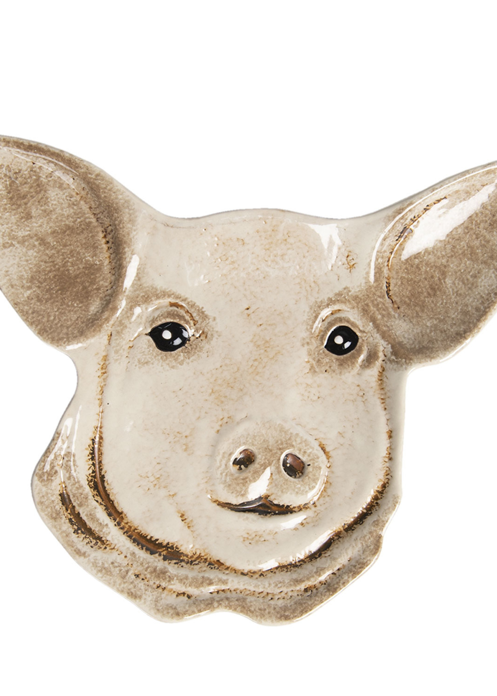 Clayre & Eef Plat cochon 25*19*2 cm 6CE1142