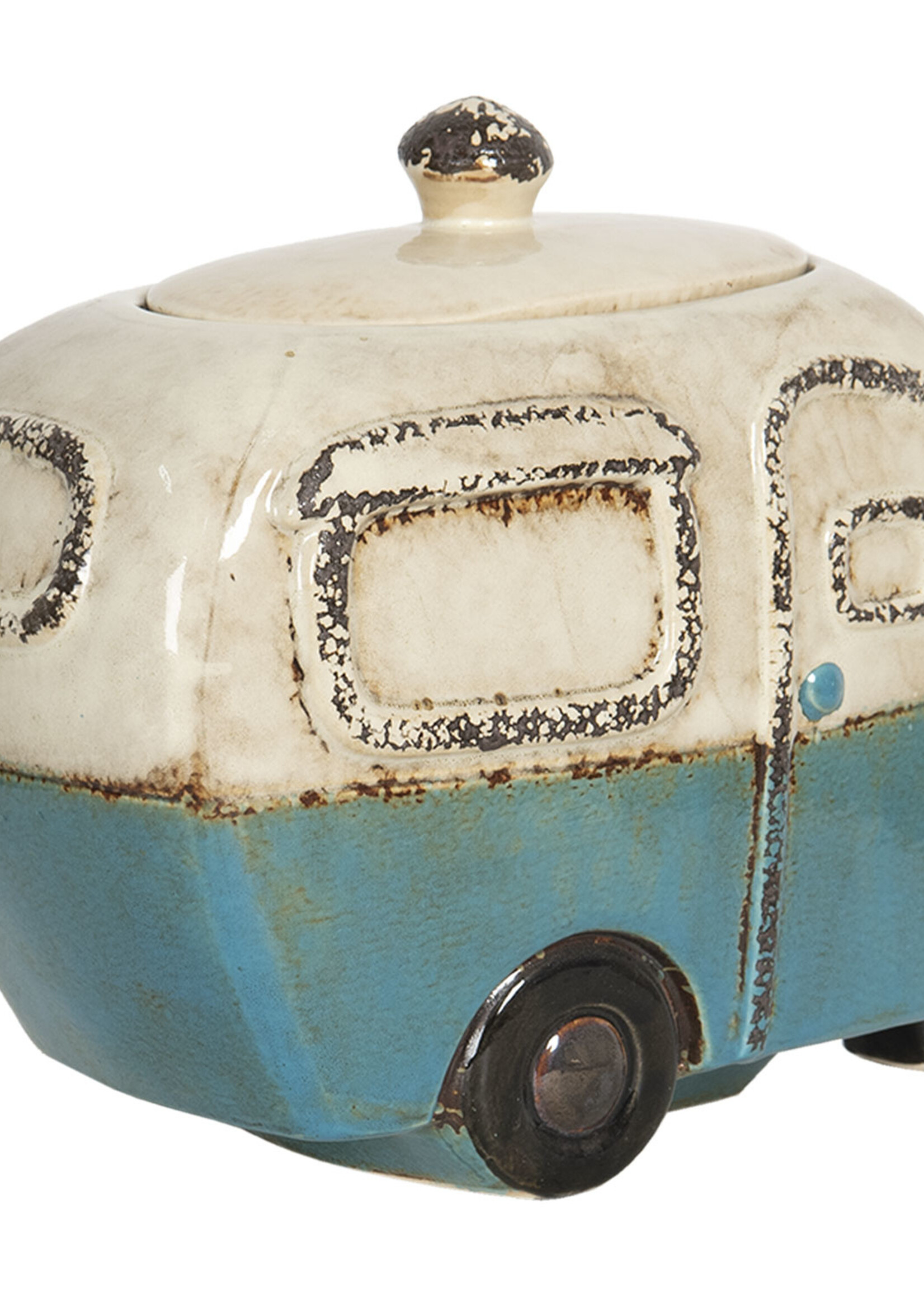 Clayre & Eef Voorraadpot met deksel 26*13*21 cm 6CE1153