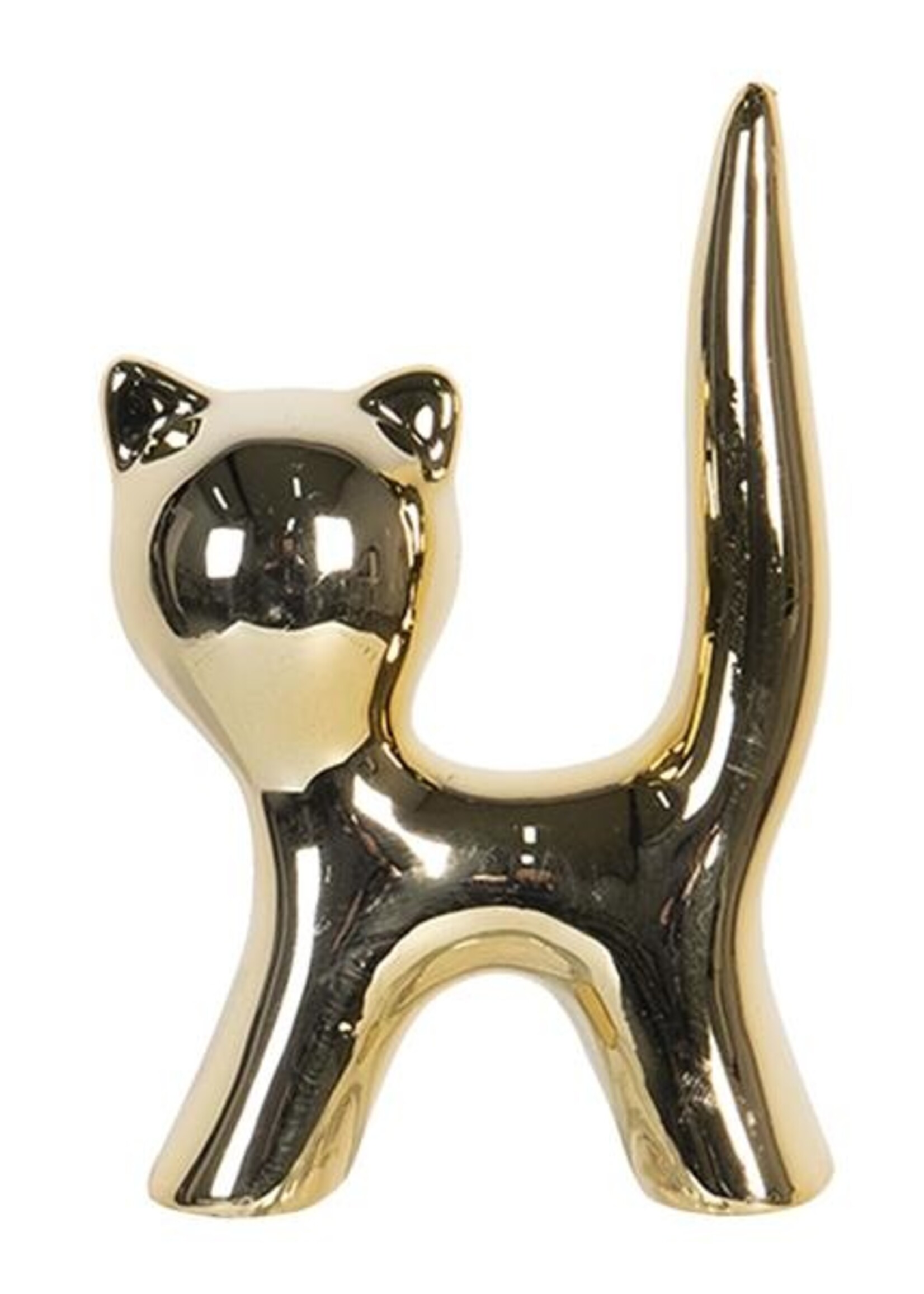 Clayre & Eef Decoratie kat 7*11 cm 6CE1165GO