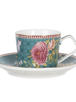 Clayre & Eef Tasse et soucoupe 11*8*6 / Ø 15*2 cm / 200 ml 6CE1171