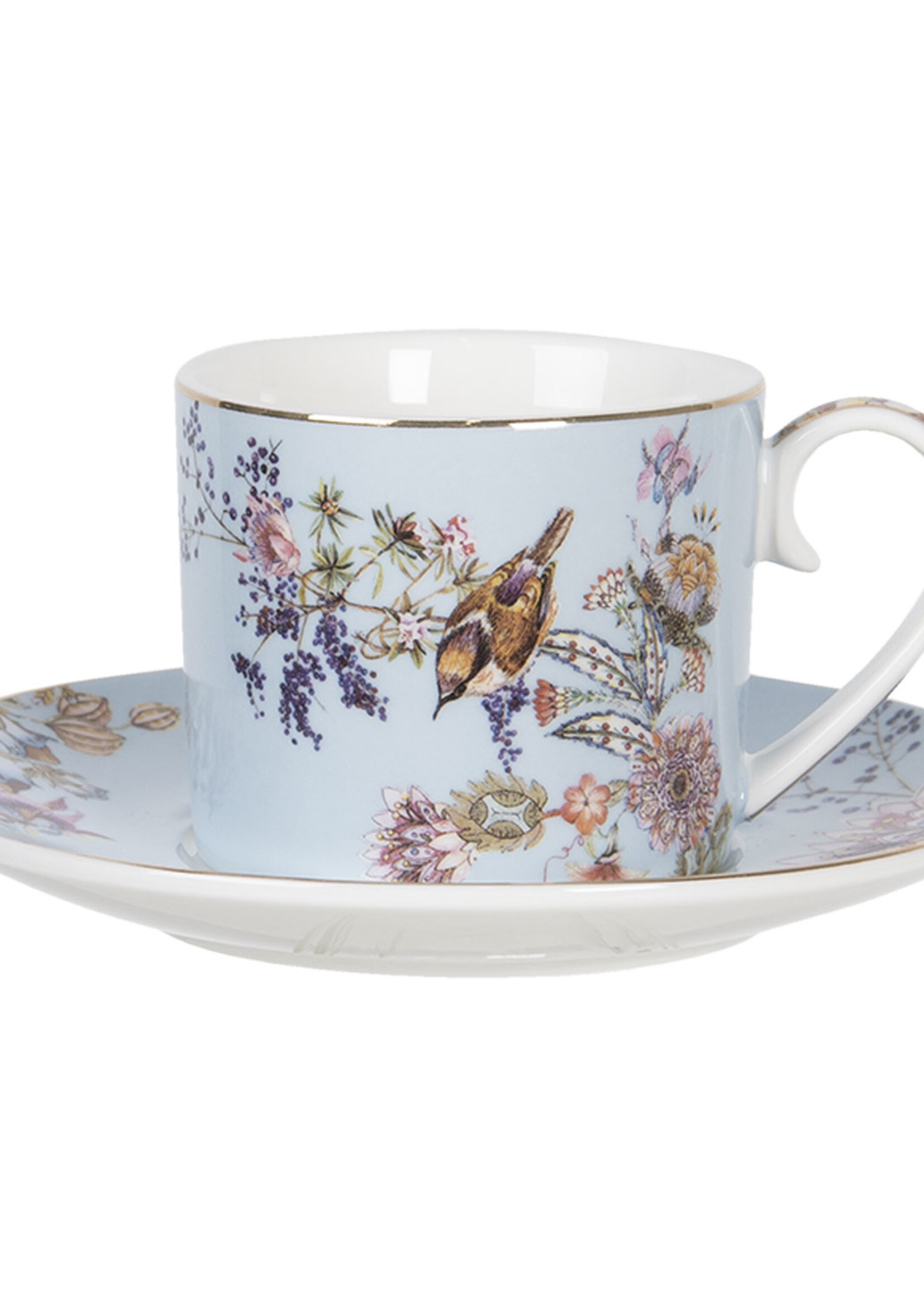 Clayre & Eef Tasse et soucoupe 11*8*7 / Ø 16*2 cm / 220 ml 6CE1172