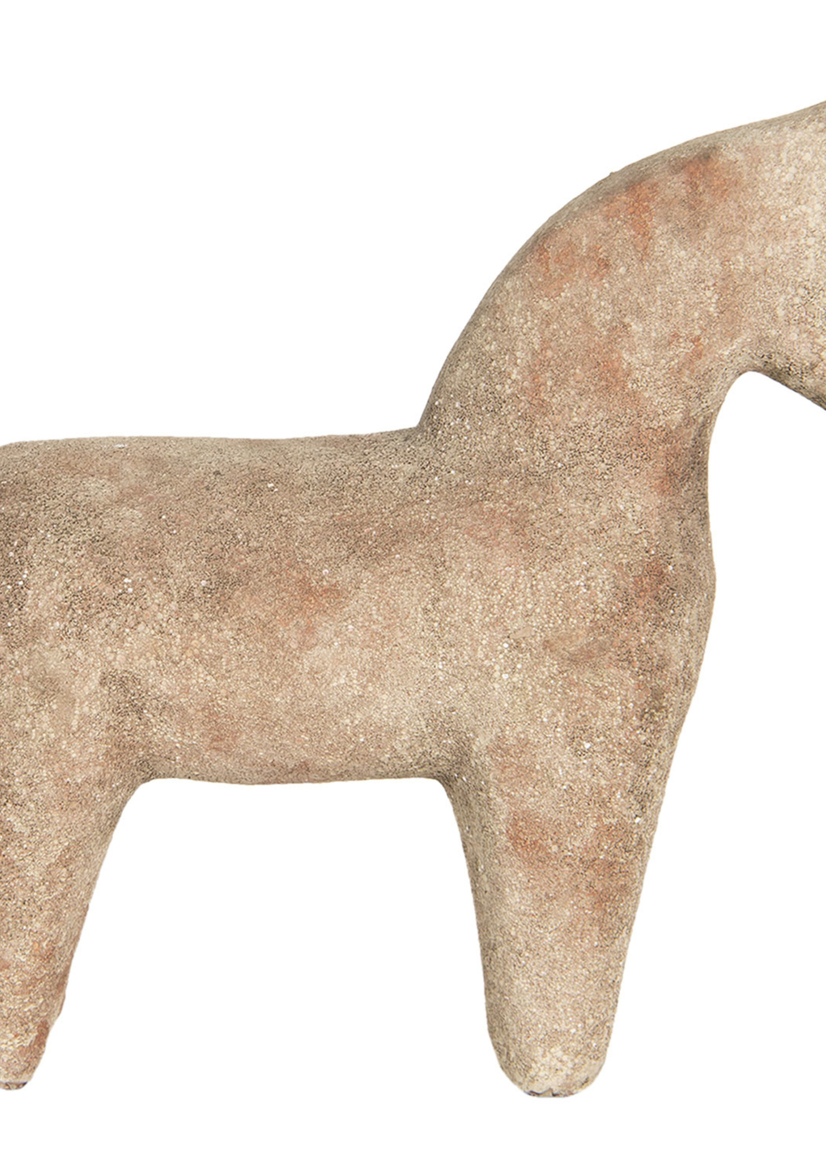 Clayre & Eef Decoratie paard 25*8*25 cm 6CE1220