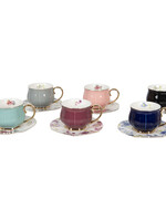 Clayre & Eef Tasse et soucoupe (6) Ø 15*7 cm / 250 ml 6CE1242