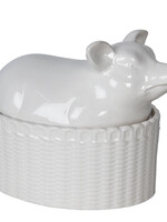 Clayre & Eef Schaal met deksel 15*11*14 cm 6CE1248