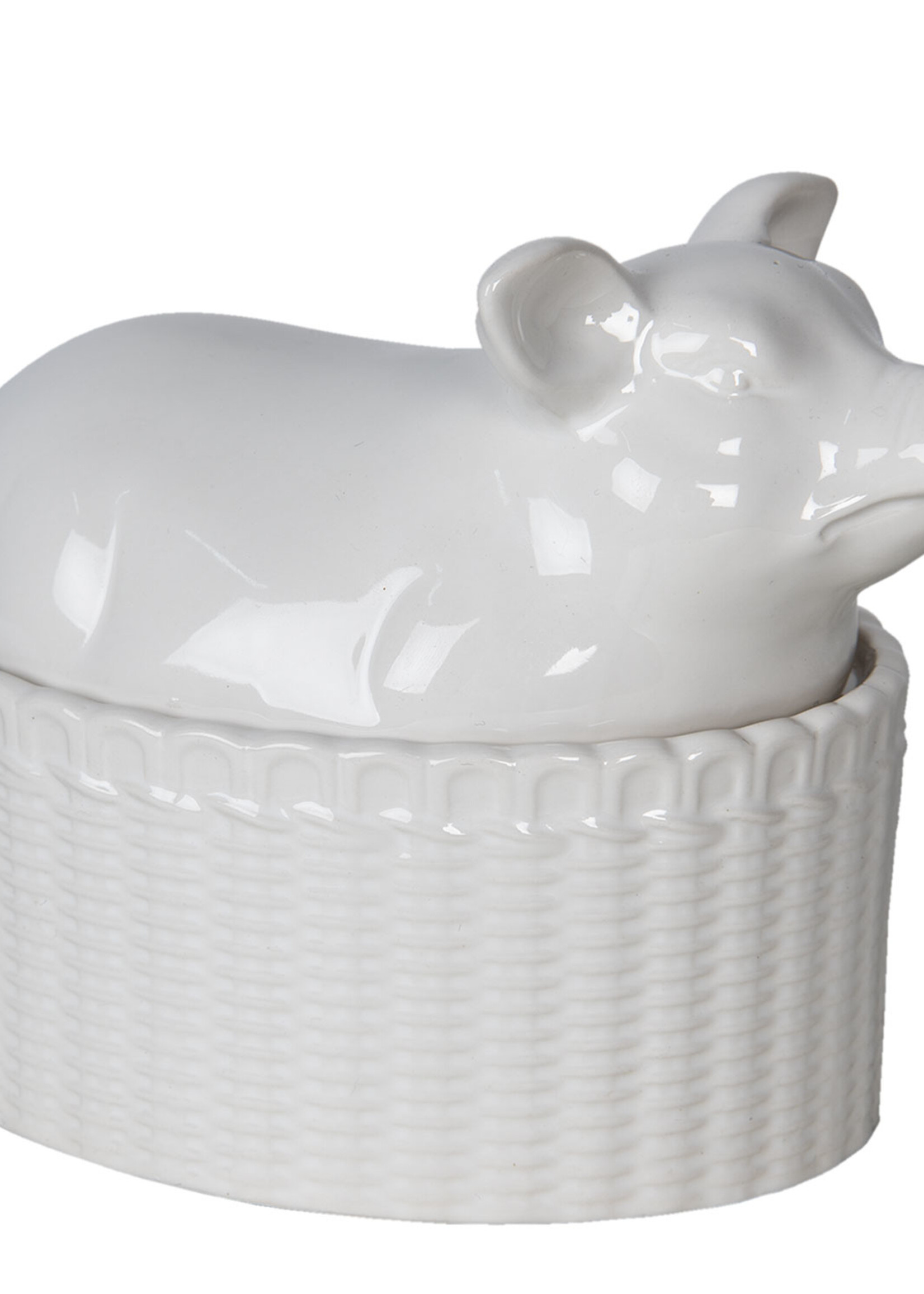 Clayre & Eef Plat avec couvercle 15*11*14 cm 6CE1248