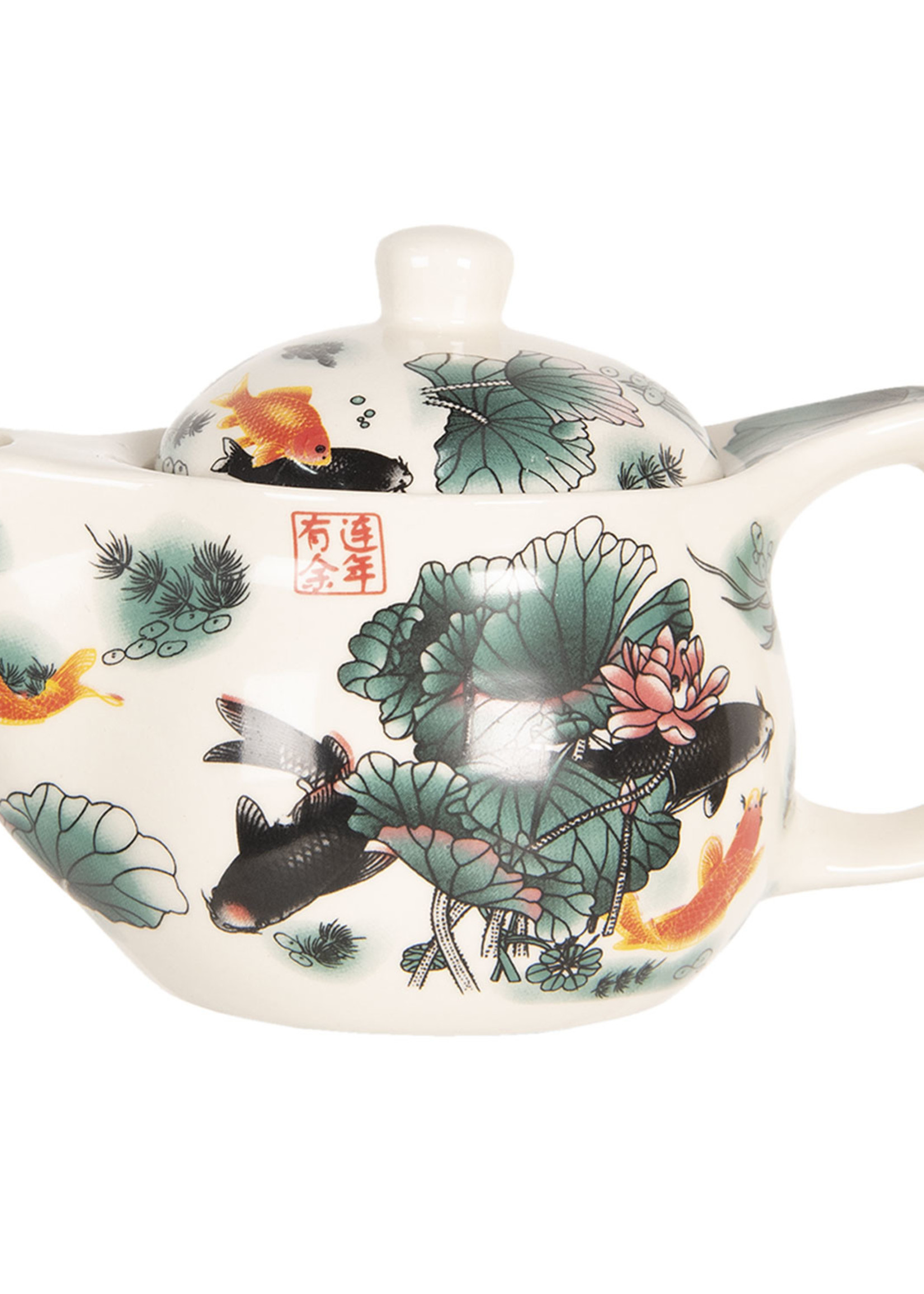 Clayre & Eef Theepot Ø 16*11 cm / 400 ml 6CETE0072S